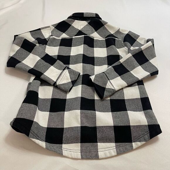 Orvis Black White Plaid Button Up Shirt Size Medium - Picture 8 of 9